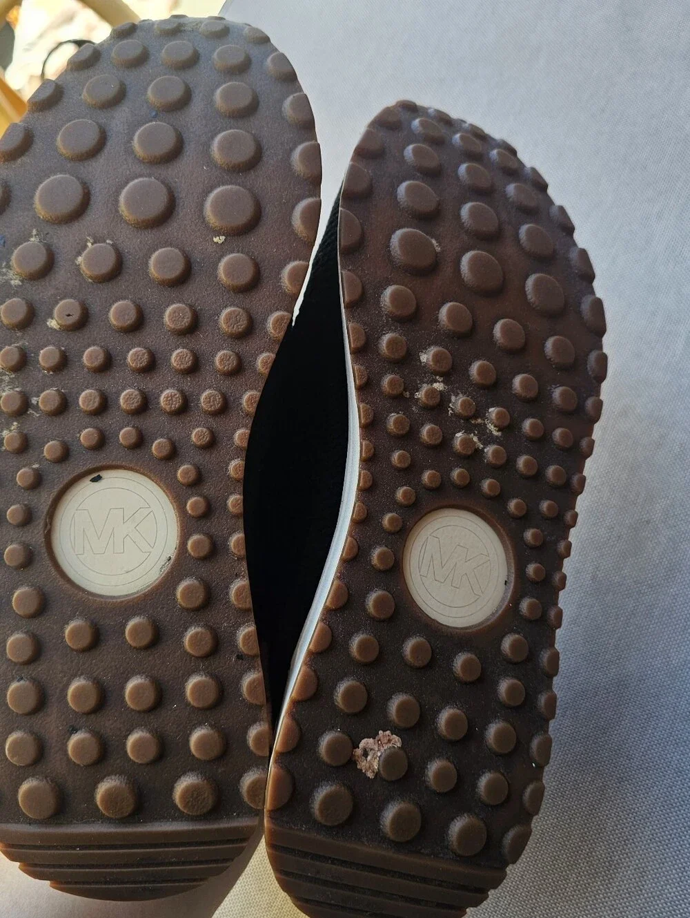 Michael Kors Bodie Slip On Sneakers Black Gold Studded Women’s Approx 8.5